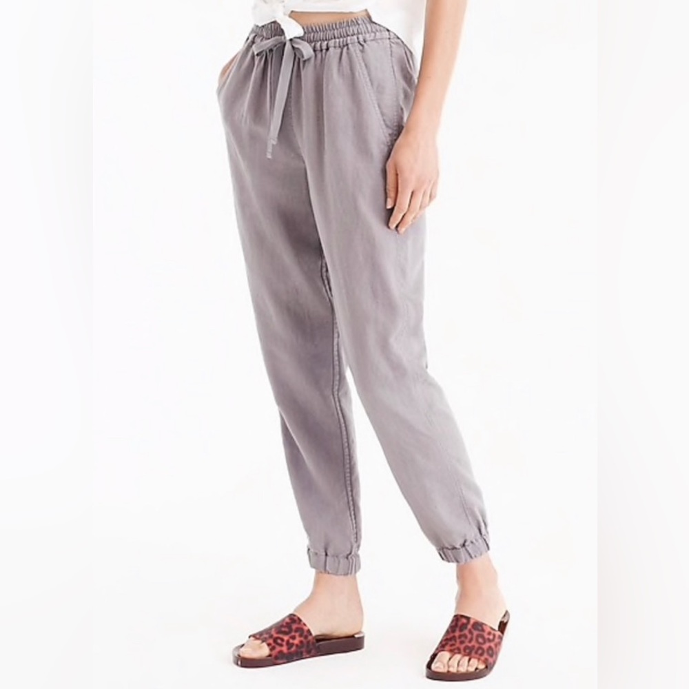 J Crew point sur linen pant